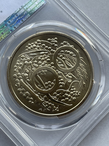 Australia 2024 Swan $1 One Dollar Pattern AlBr UNC PCGS Graded MS68 Medal