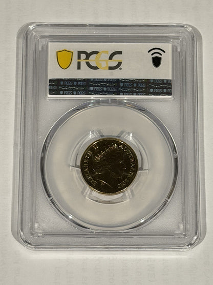 Australia 2013 C Mint Mark $2 Queen’s Coronation PCGS Graded MS68 Coloured Coin