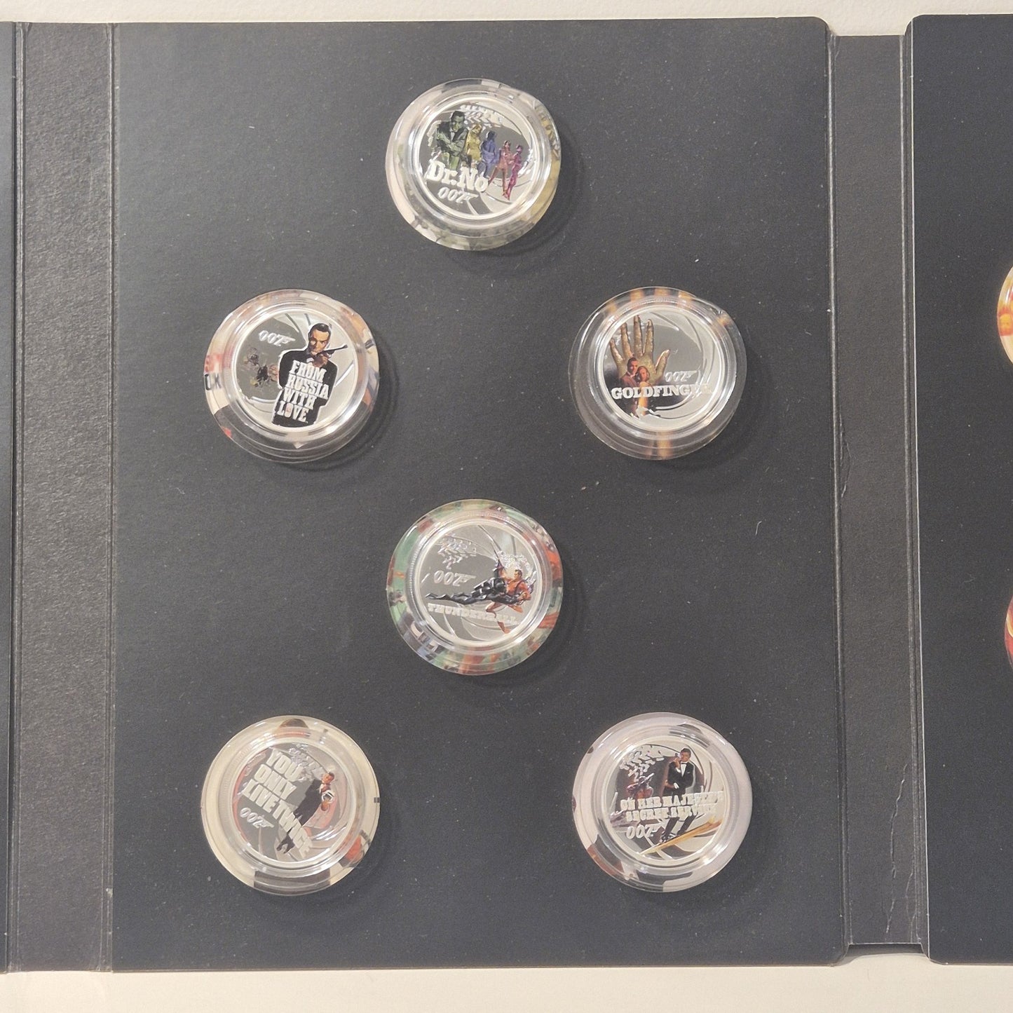 2021 Tuvalu 007 James Bond 26 Coin Collection 0.5g Gold & 1/2oz Silver Proof