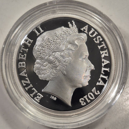 Australia 2013 Fine Silver Proof Lyrebird 10c Ten Cents Coin
