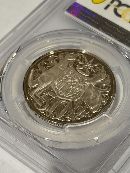 Australia 1966 50c Fifty Cents Silver Proof PCGS Graded PR68DCAM FDC