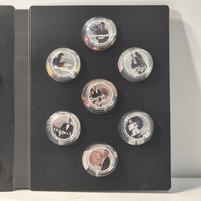 2021 Tuvalu 007 James Bond 26 Coin Collection 0.5g Gold & 1/2oz Silver Proof
