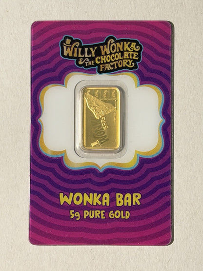 PAMP 2025 Limited Edition “Red Hat” Wonka 5 Gram Gold Bar in Assay Mintage 4000