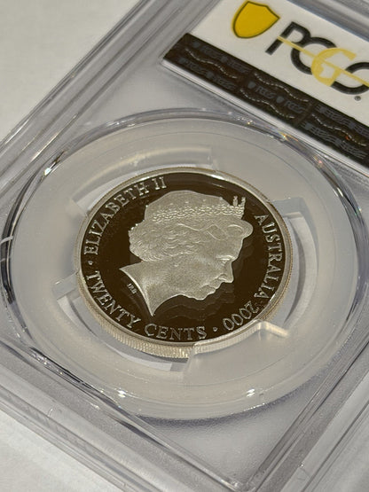 2000 Masterpieces in Silver Monarchs George V PCGS Graded PR70DCAM Silver Coin