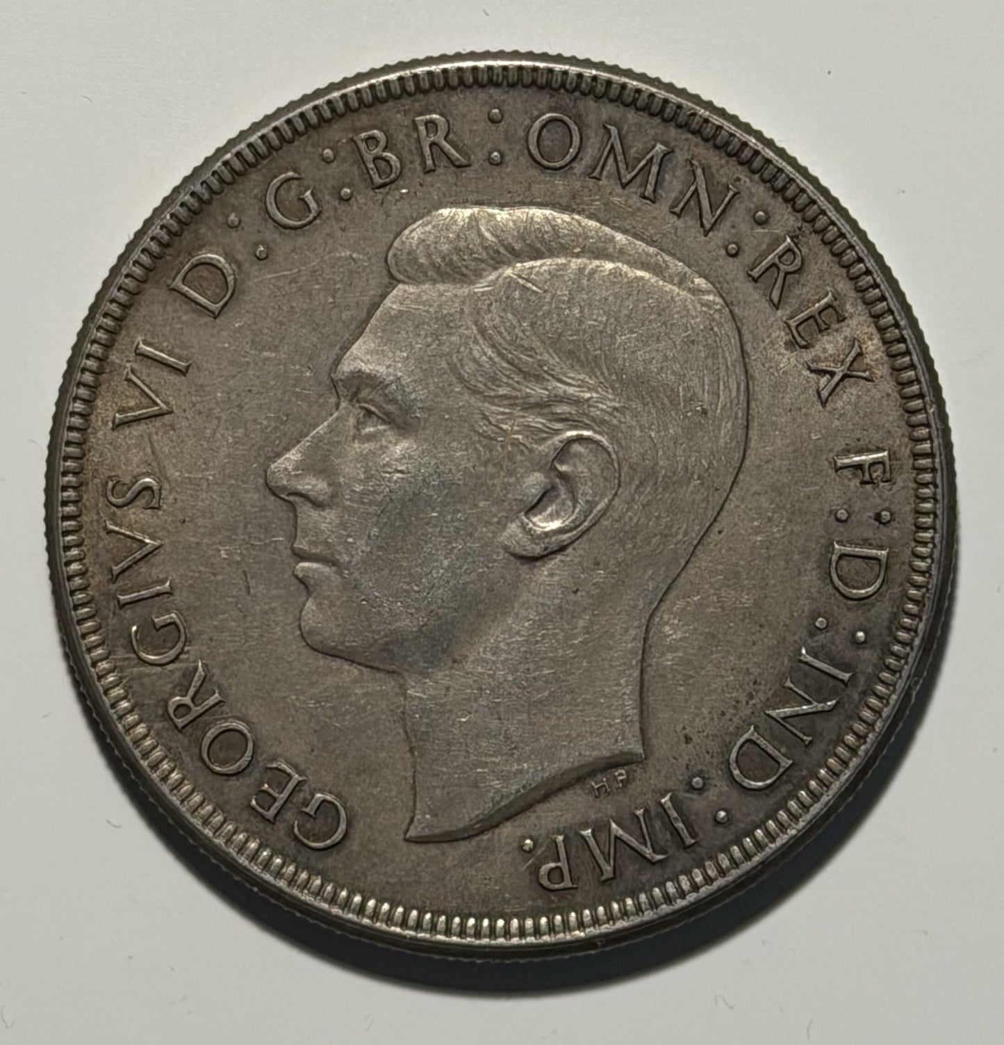 Australia 1937 Crown 5/- Five Shillings Very Fine VF Large Silver Coin