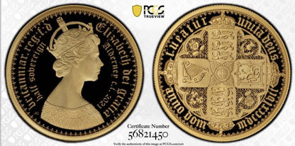United Kingdom UK 2021 Gothic Half Sovereign PCGS Graded PR70DCAM 499 Mintage