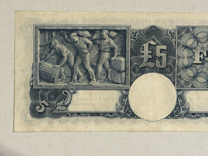 Commonwealth Australia 1952 £5 Five Pound Coombs/Wilson KGV Paper Banknote VF