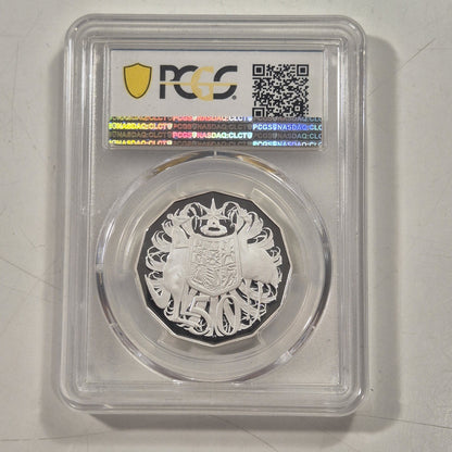 Australia 2007 Ex Fine Silver Coin Set Proof 50c Fifty Cents PCGS PR69DCAM