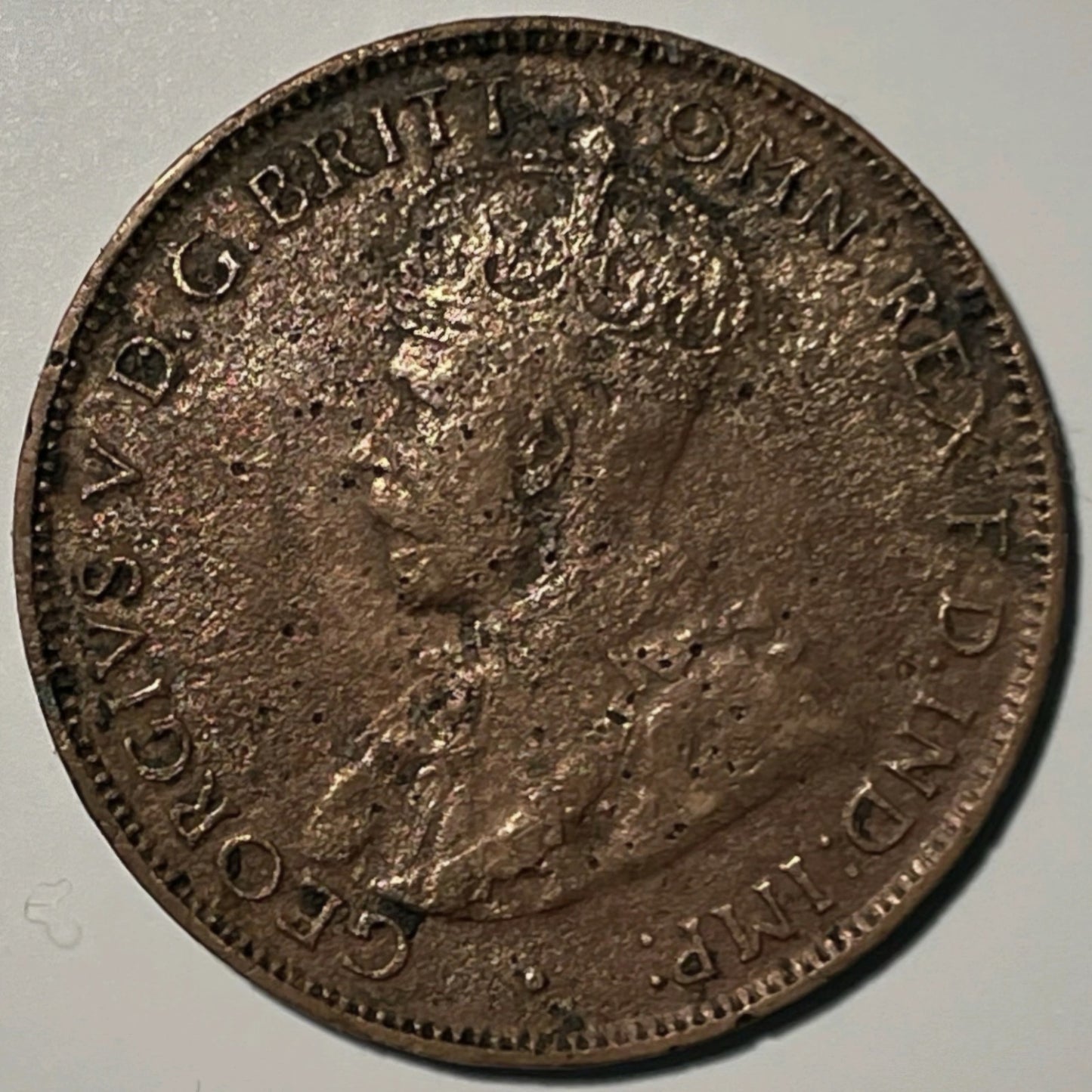 Australia Genuine 1923 Half Penny 1/2d Coin Fine Details Key Date Rare