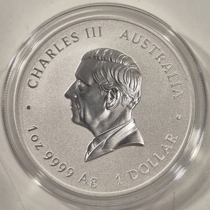 Australia 2025 Lunar Snake Series III $1 Gilded 1oz Silver Coin