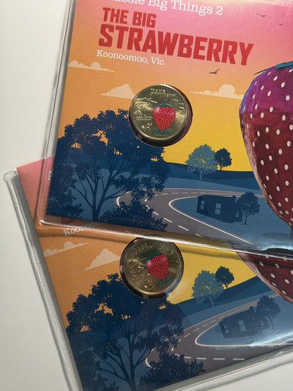 ANDA Melbourne $1 Strawberry Coin PNCs Day 1 & 2 numbers 83/300 and 170/300