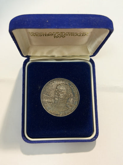 Perth Mint 1979 999 Silver Vintage Medallion 150th Anniversary Settlement