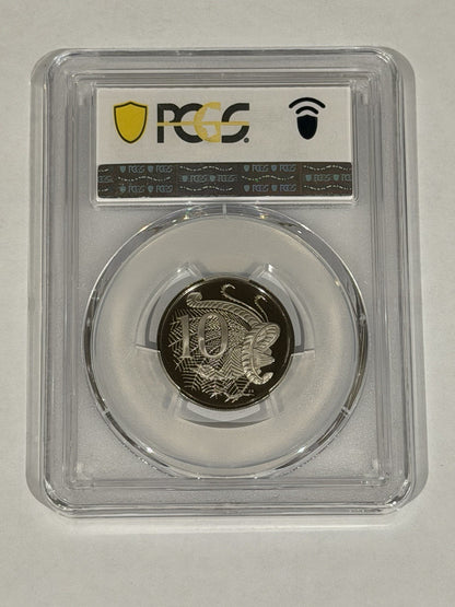 Australia 1966 10c Ten Cents PCGS Graded PR69DCAM Proof Coin
