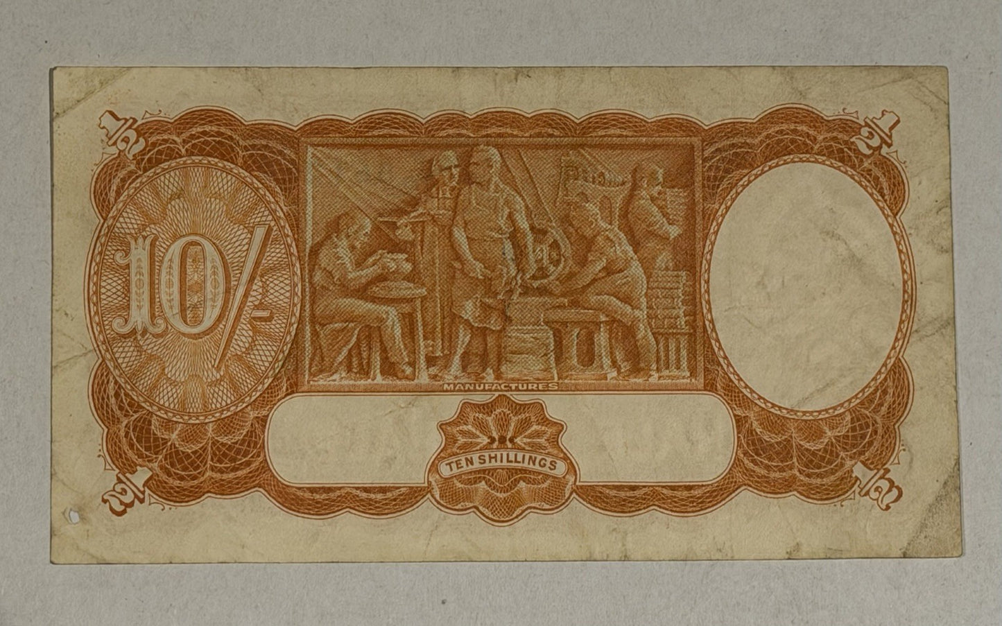 Commonwealth Australia 1939 10/- Ten Shillings Sheehan/Mcfarlane Banknote VF