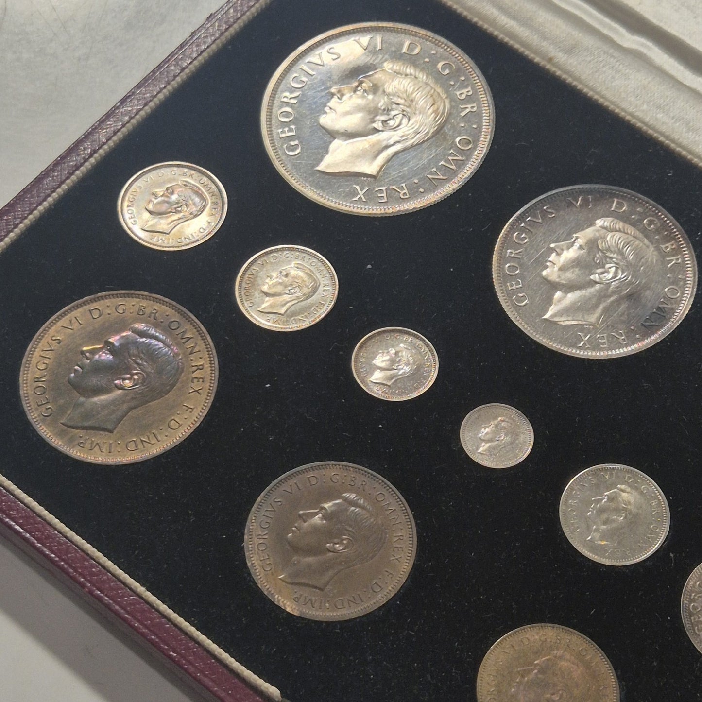 1937 UK Specimen Proof 15 Coin Set George VI Coronation Royal Mint Official