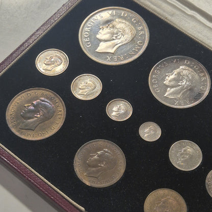 1937 UK Specimen Proof 15 Coin Set George VI Coronation Royal Mint Official