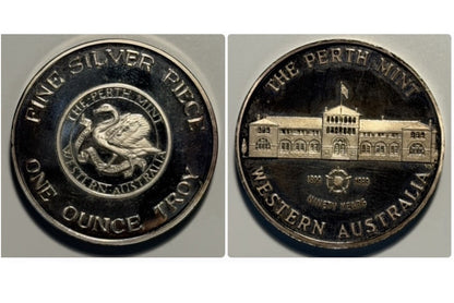 Australia 1899-1989 90th Anni. of Perth Mint 1oz 999 Silver Vintage Medallion