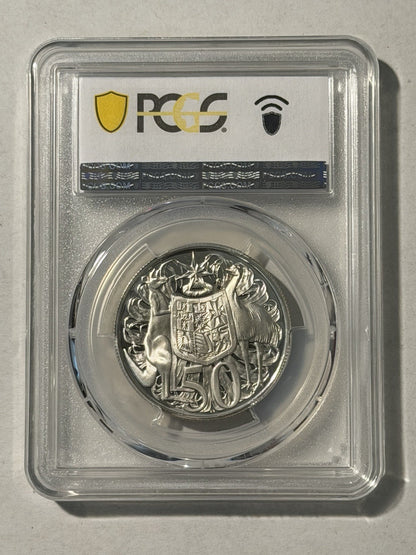 Australia 1966 50c Fifty Cents Silver Proof PCGS Graded PR68DCAM FDC
