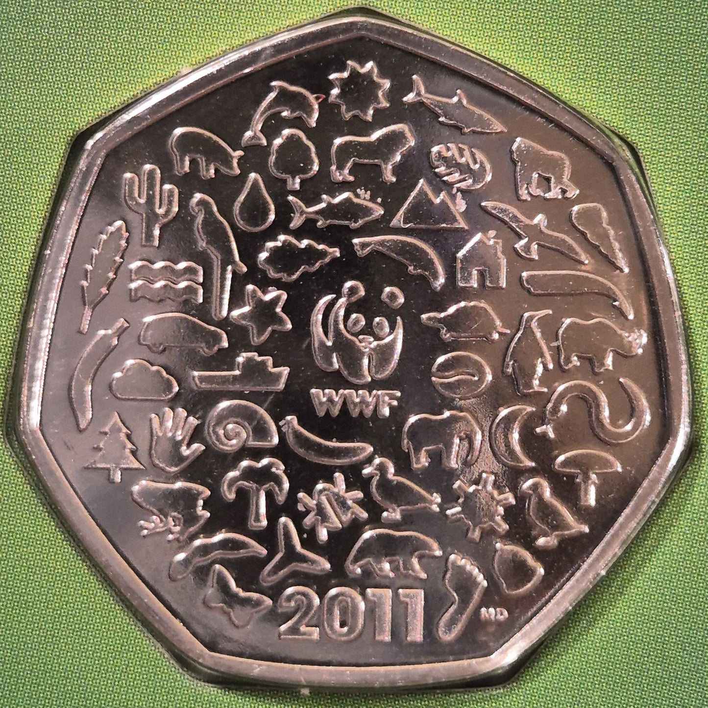 2011 Royal Mint UK GB World Wildlife Fund WWF BU 50p Pence Coin