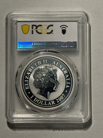 Australia 2007 2010 Year of the Tiger 1oz BU Lunar Series I PCGS MS69