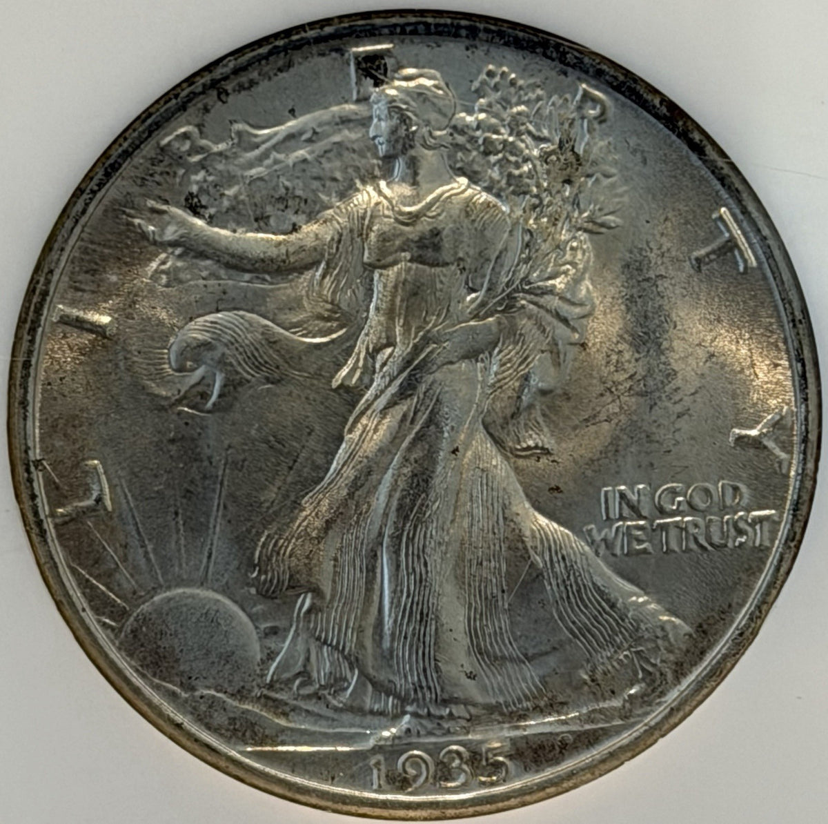 United States USA 1935 Walking Liberty Half Dollar 50c NGC Graded MS65 GEM Coin