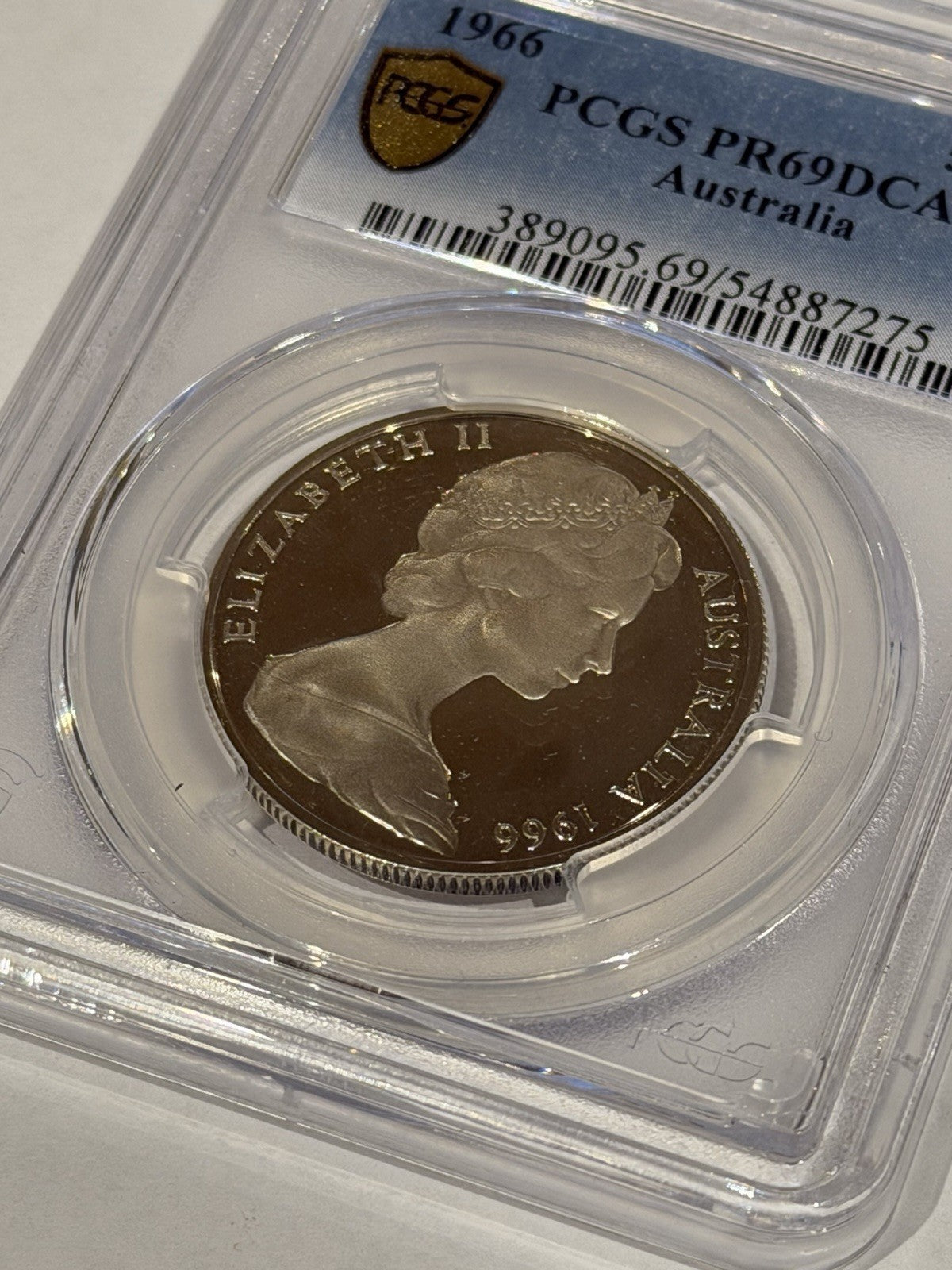 Australia 1966 50c Fifty Cents Silver Proof PCGS Graded PR69DCAM FDC