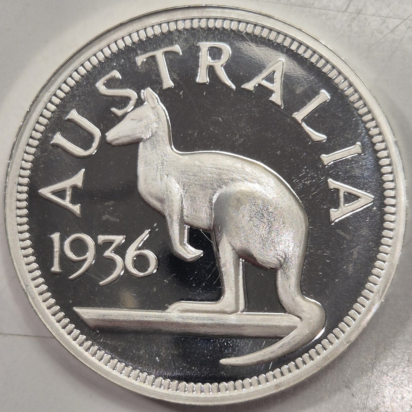 Australia 1936 Edward VIII Silver Proof Pattern Crown By Hearn