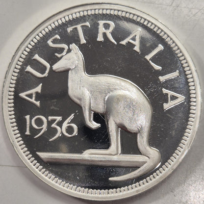 Australia 1936 Edward VIII Silver Proof Pattern Crown By Hearn