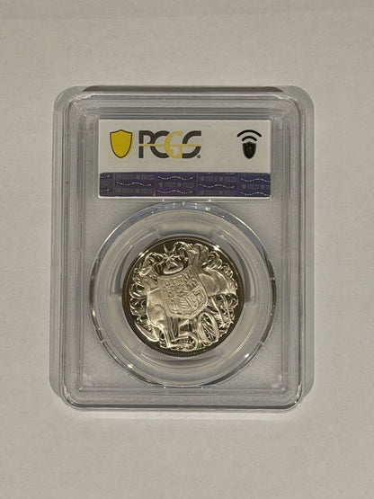 Australia 1966 50c Fifty Cents Silver Proof PCGS Graded PR69DCAM FDC