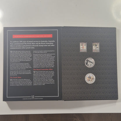 Australia Post 2009 200th Anniv Silver Coin (over 3oz), Stamp, PNC Collection