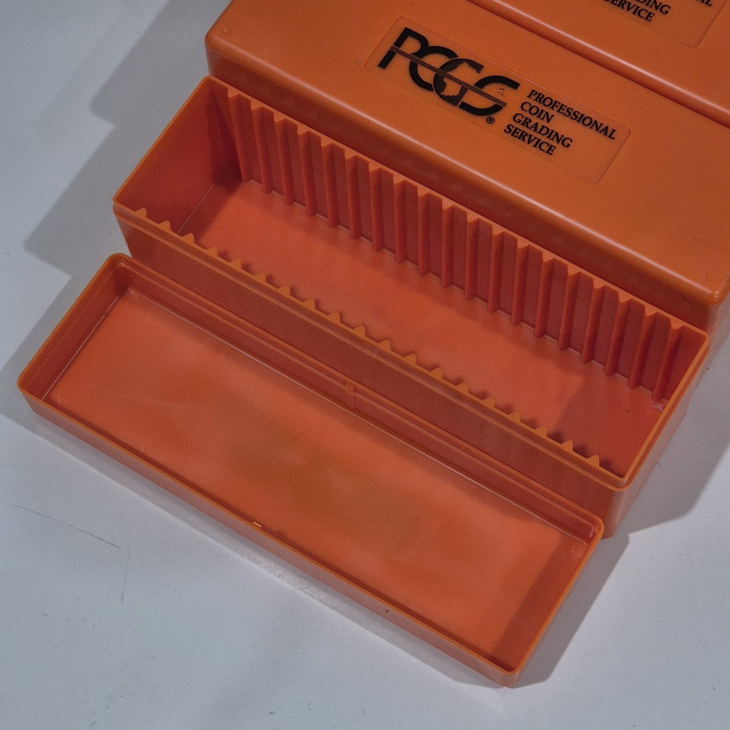 BRAND NEW Orange PCGS Coin Slab Storage Box RARE LIMITED Case