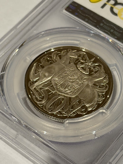 Australia 1966 50c Fifty Cents Silver Proof PCGS Graded PR68DCAM FDC