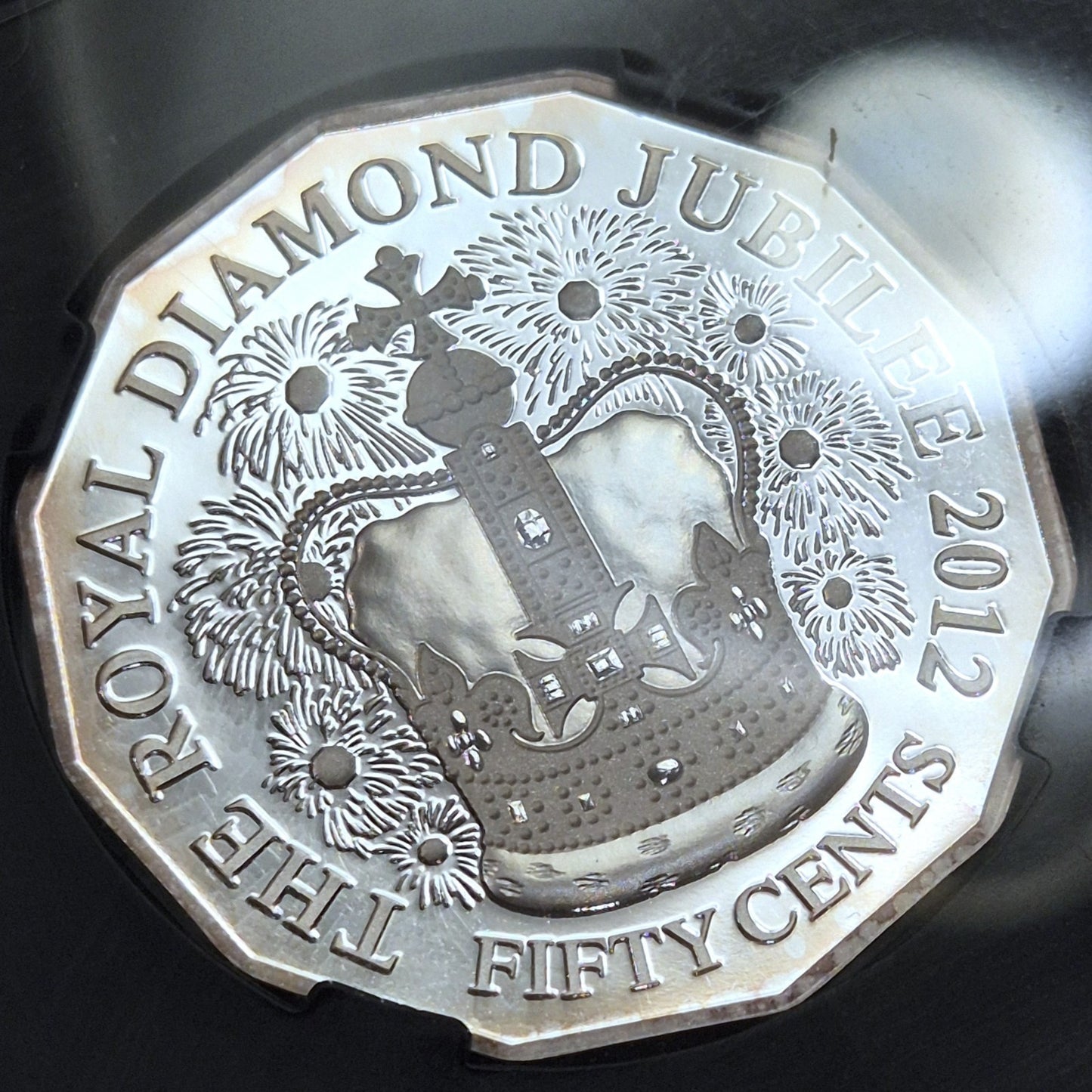 Australia 2012 Diamond Jubilee Fifty Cents 50c Silver Proof Coin APCGS PR69DCAM