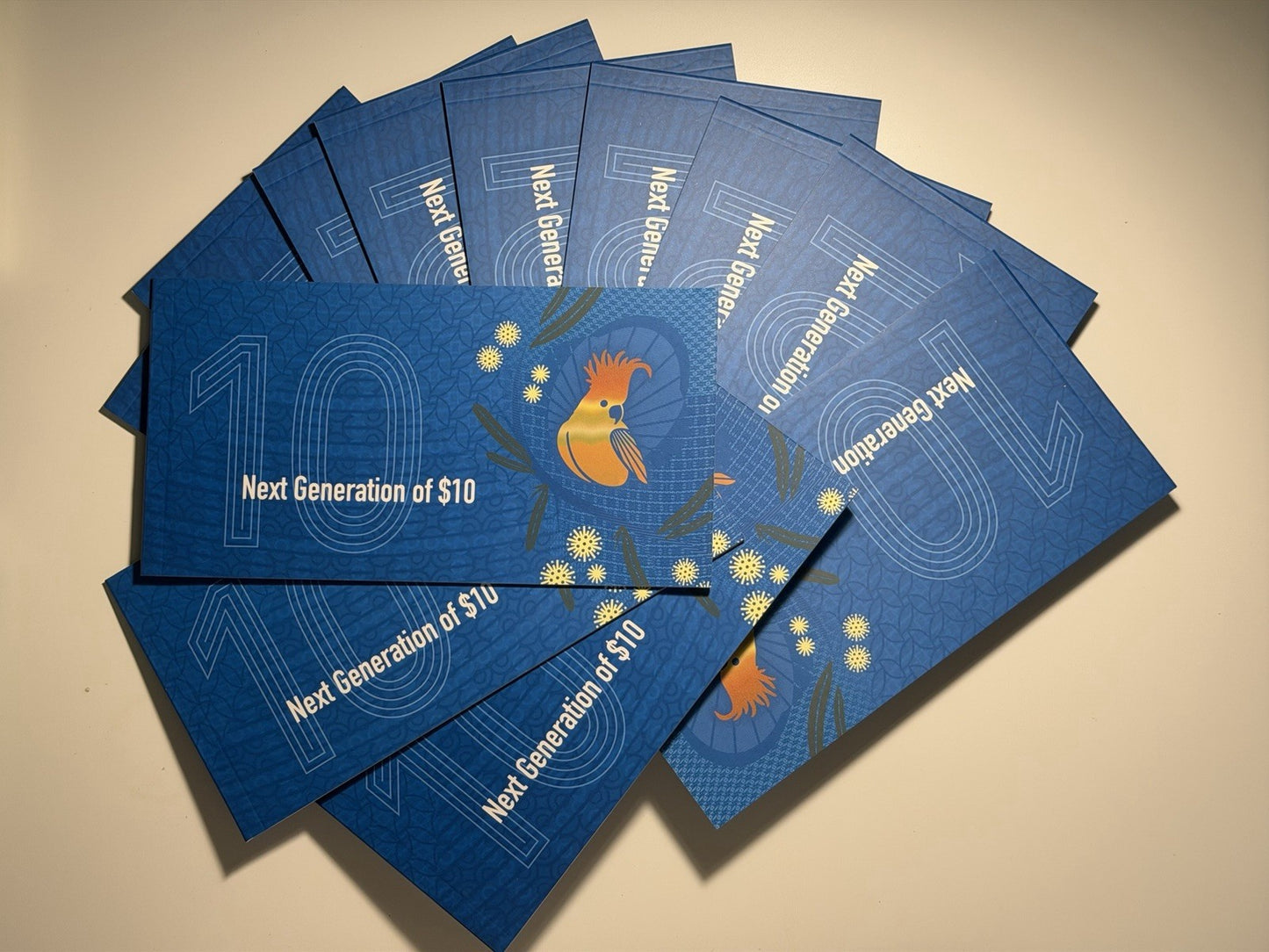 Australia UNC 2017 Next Generation of $10 Ten Dollars Banknote Folder RBA