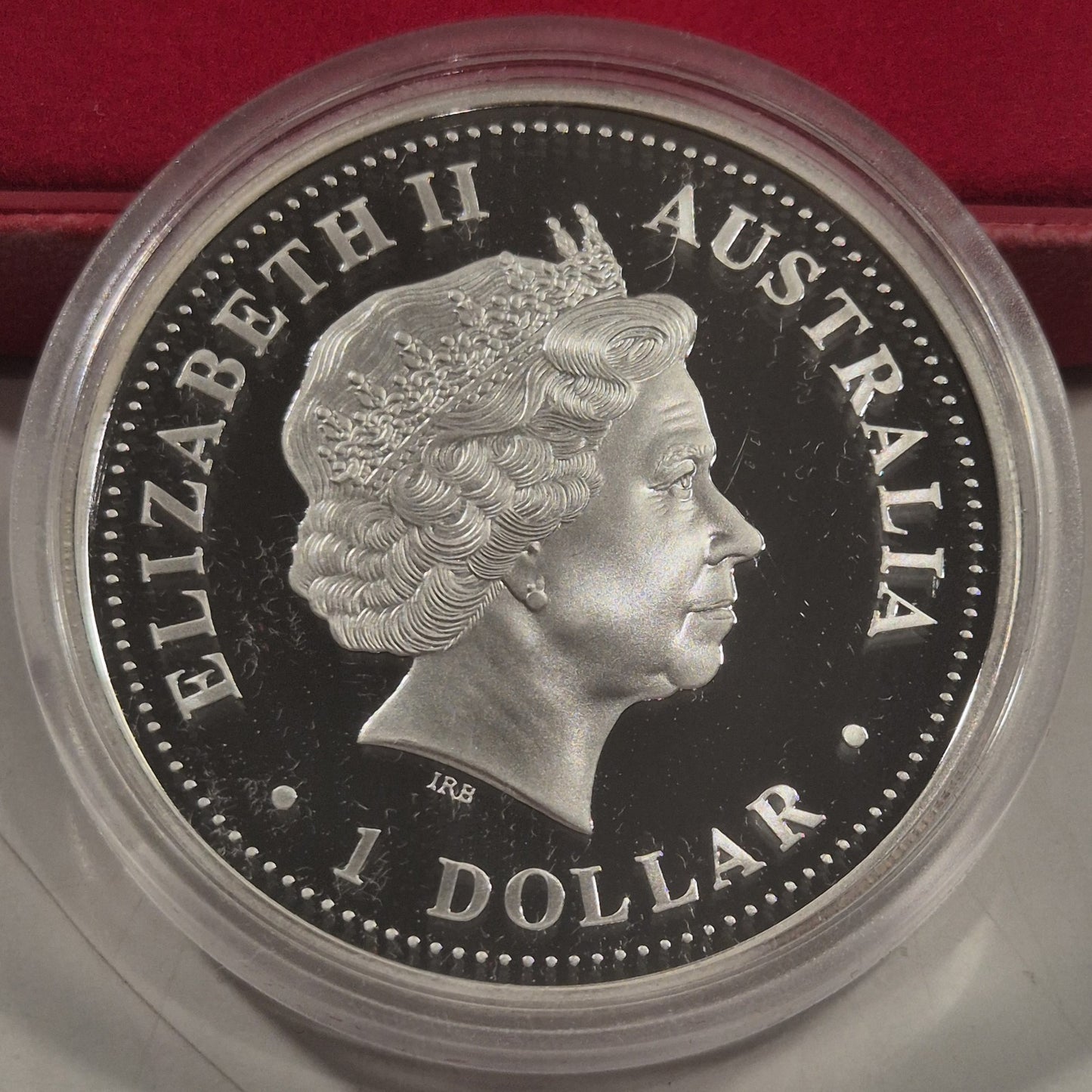 2003 Australia Perth Mint Lunar Goat 1oz $1 Series I Silver Proof coin