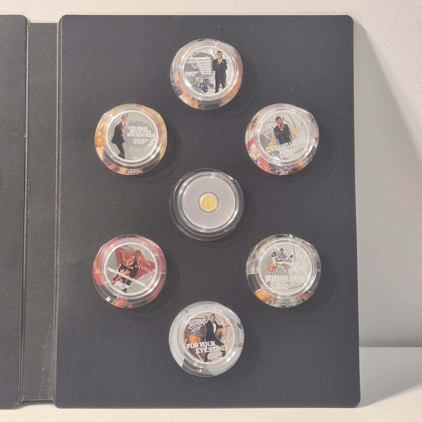 2021 Tuvalu 007 James Bond 26 Coin Collection 0.5g Gold & 1/2oz Silver Proof