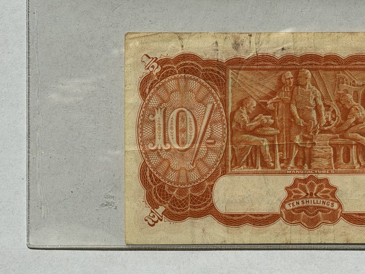 Australia 1942 Ten Shillings Armitage/Mcfarlane PCGS VF25 Banknote OGH Slab