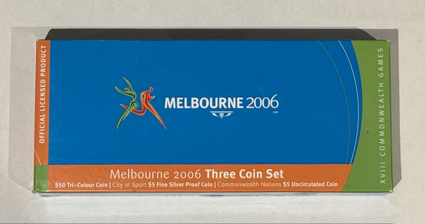 Australia Melbourne 2006 XVIII Commonwealth Games 3-Coin RAM Proof Set