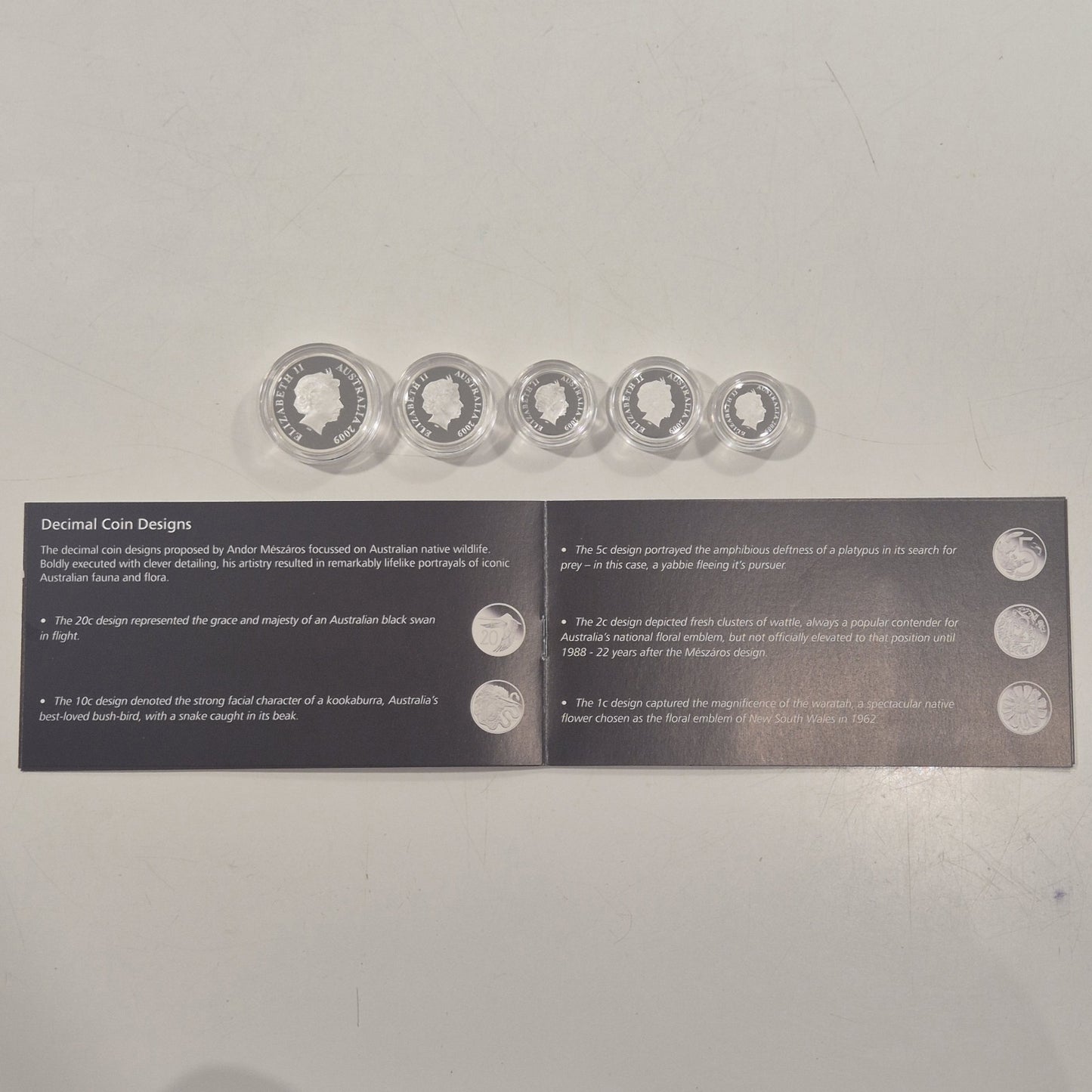 Australia 2009 Perth Mint 1966 Decimal Pattern Silver Proof Coin Set