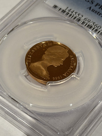 Australia 1966 2c Two Cents PCGS Graded PR69DCAM Proof Coin (560756)