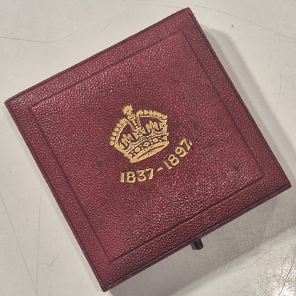 UK GB 1897 Victoria Diamond Jubilee 55mm Bronze Royal Mint Medal Choice Unc