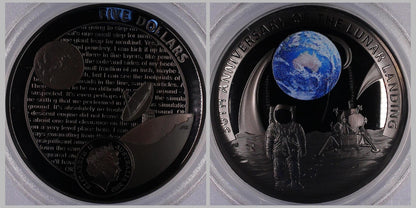 Australia 2019 $5 50th Moon Landing Silver 1oz Domed Proof Coin PCGS PR70DCAM