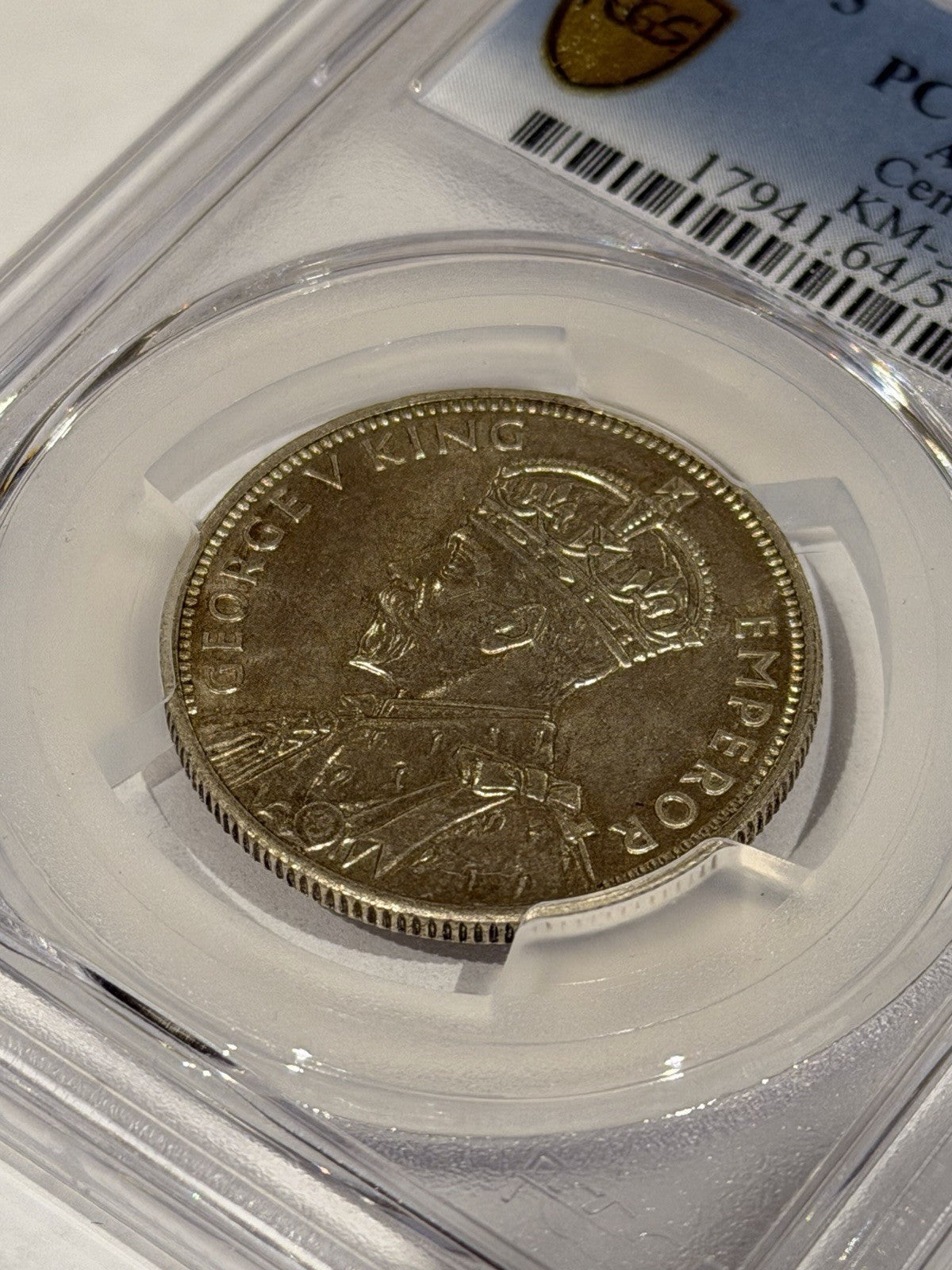 Australia 1934-35 Melbourne Centenary Florin 2/- PCGS Graded MS64 Silver Coin
