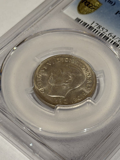 Australia 1952(m) Shilling 1/- PCGS Graded MS64 UNC Silver Coin