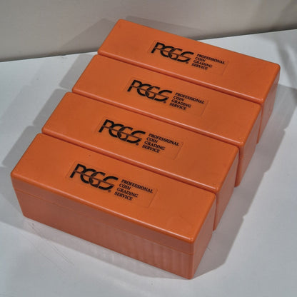 BRAND NEW Orange PCGS Coin Slab Storage Box RARE LIMITED Case