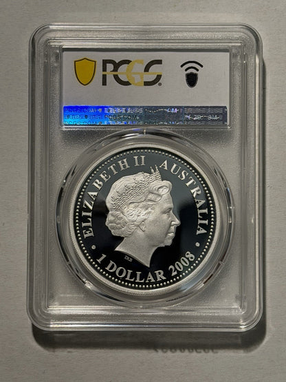 Australia 2008 2010 Year of the Tiger 1oz Proof  Lunar Series I PCGS PR70DCAM