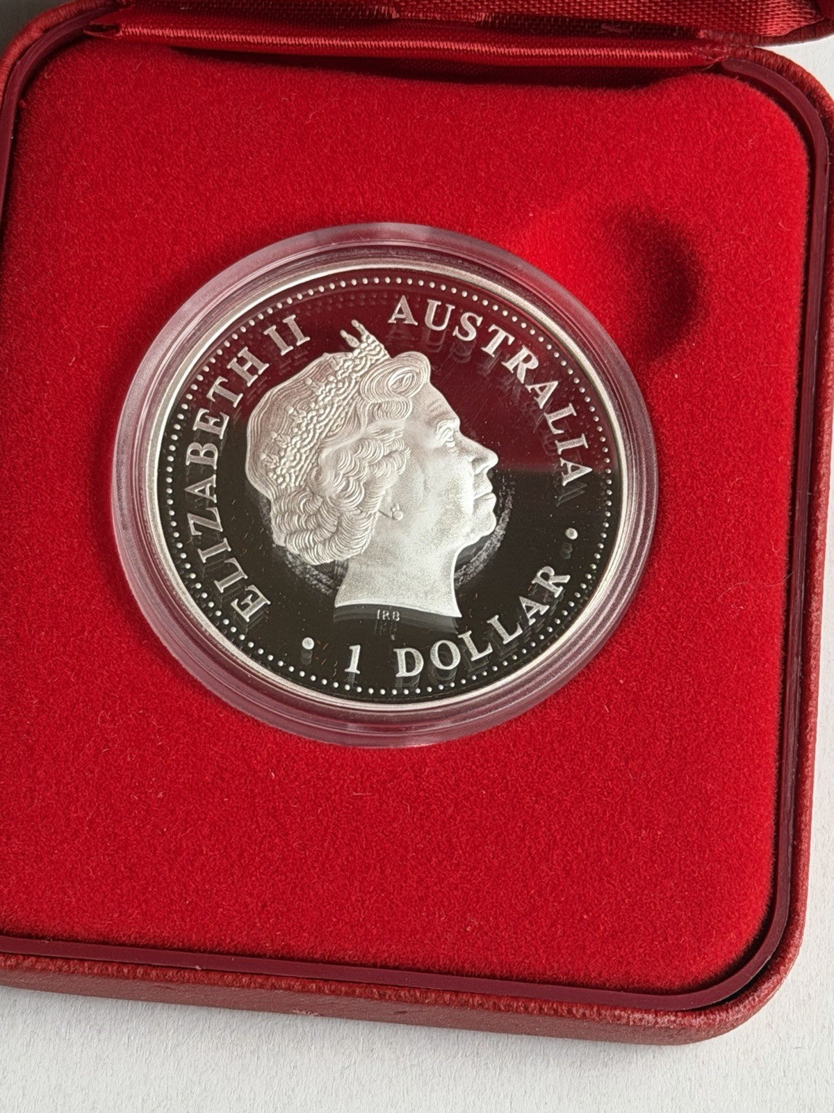 2001 Australia Perth Mint Lunar Snake 1oz $1 Series I Silver Proof Coin