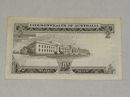 Commonwealth Australia 1961 10/- Ten Shillings Coombs/Wilson Paper Banknote VF