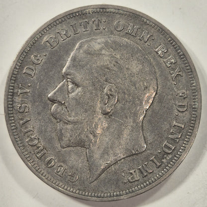 Great Britain 1935 Crown King George V Silver 5/- KGV Five Shillings EF