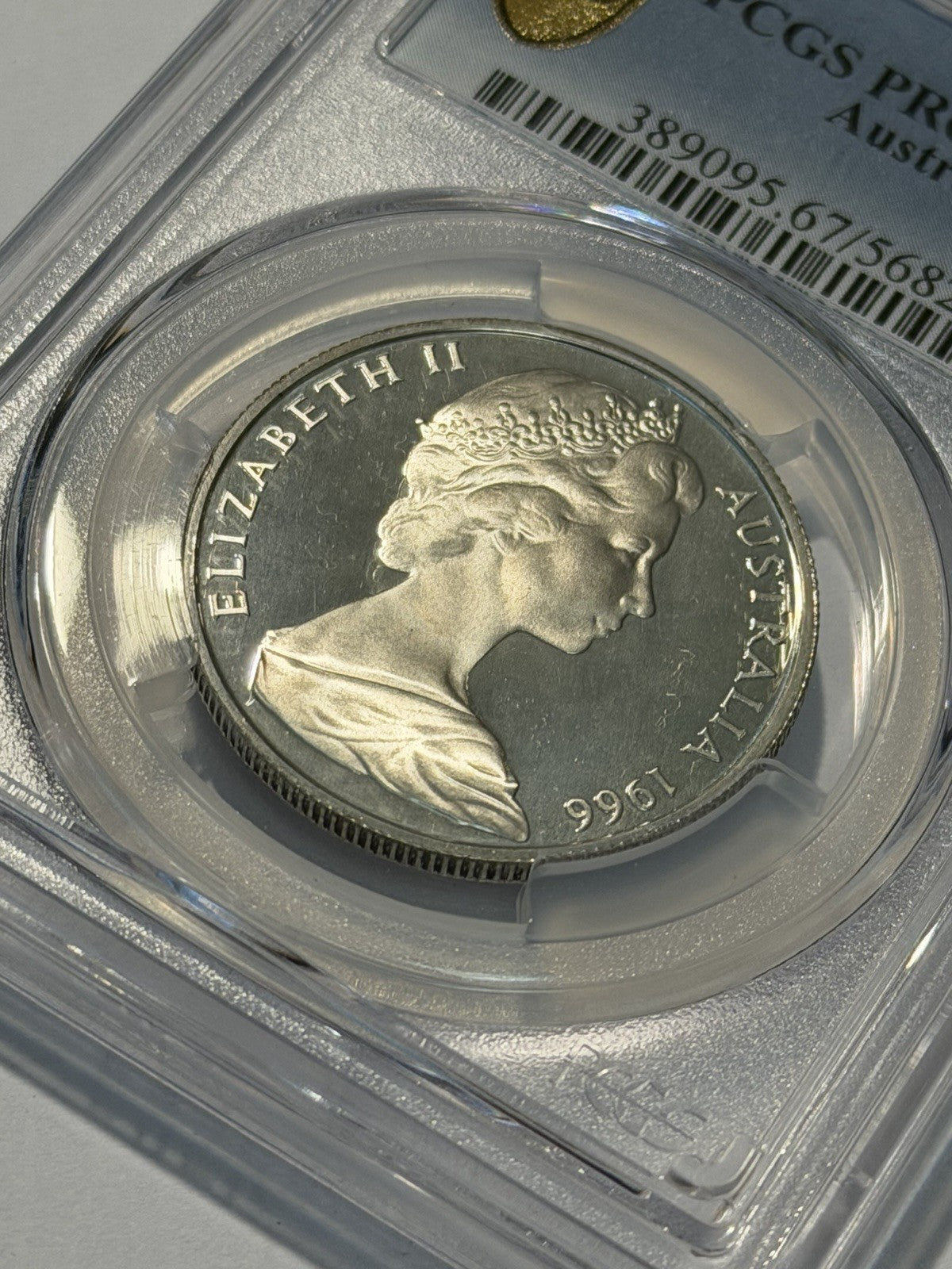 Australia 1966 50c Fifty Cents Silver Proof PCGS Graded PR67DCAM FDC